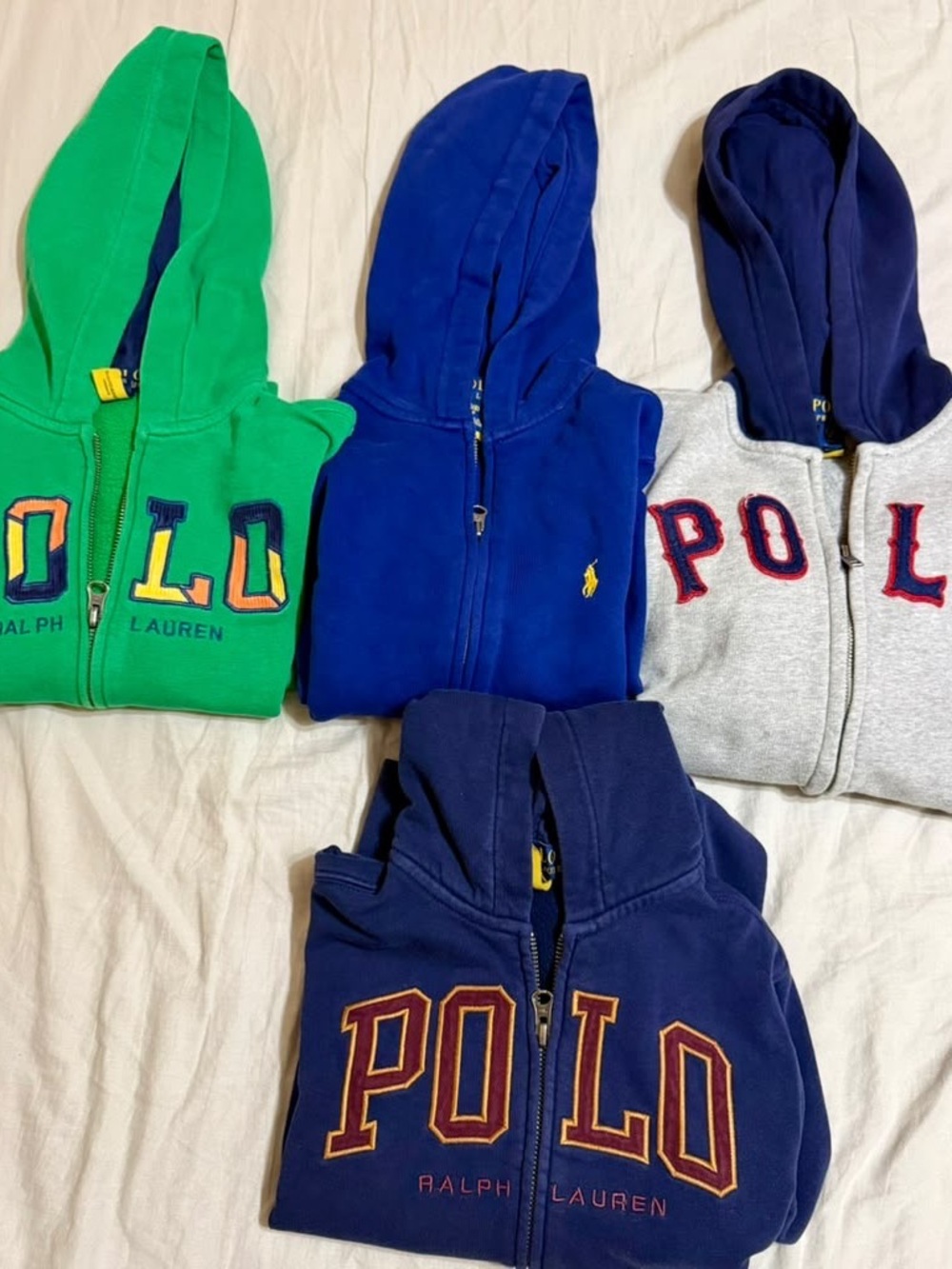 Ralph Lauren Kids Hoodies - Green, Royal Blue, Navy & Gray